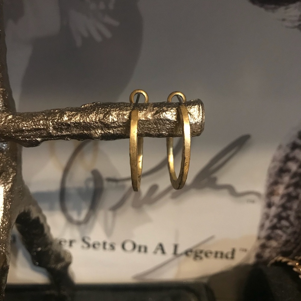 Gold Tone Hoops